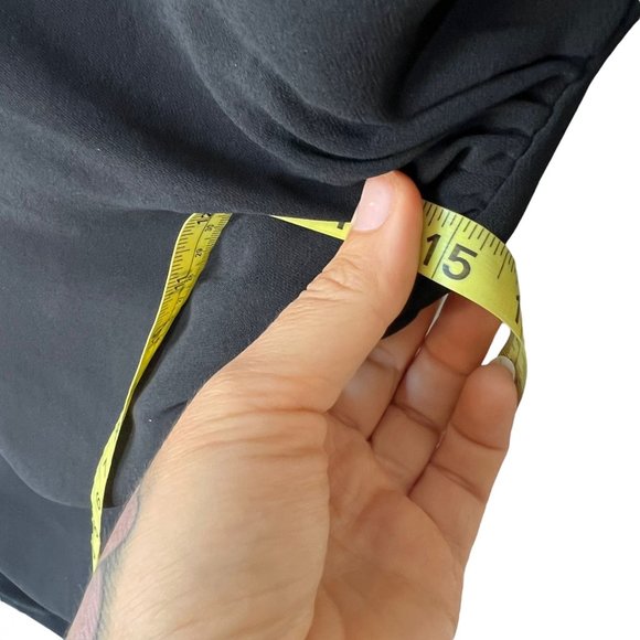 Ralph Lauren Black Label Black Long Sleeve Side Ruched Midi Dress 8 - Picture 8 of 12